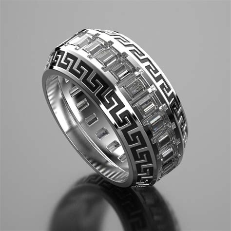 versace mens ring silver|versace men's jewellery.